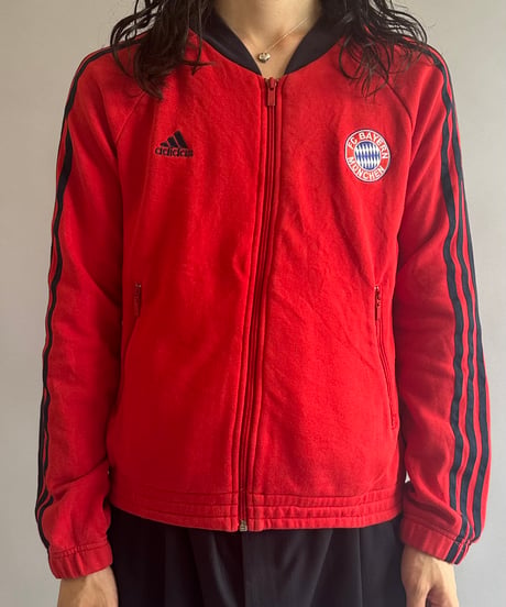 【USED 】adidas BAYERN Soccer Jersey Top /240603-058