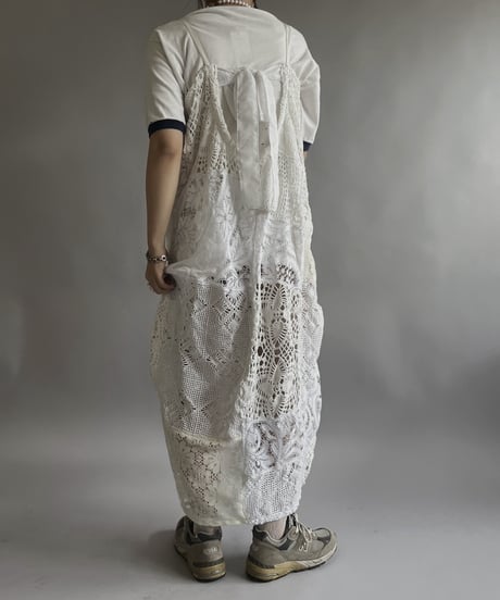 【RE;CIRCLE】 RE Crochet Patch Code Camisole One-Piece / 240509-002
