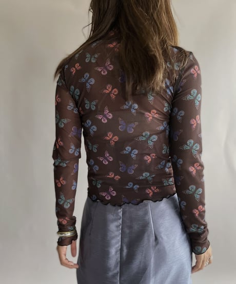 【USED】  Poly Long Sleeved Top / 220924-002