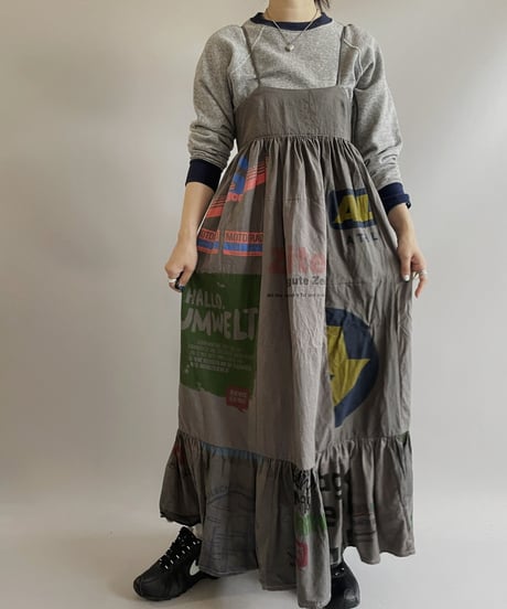 【RE;CIRCLE】RE Eco-Friendly Bag Camisole Long One-piece Gray / 2300828-021