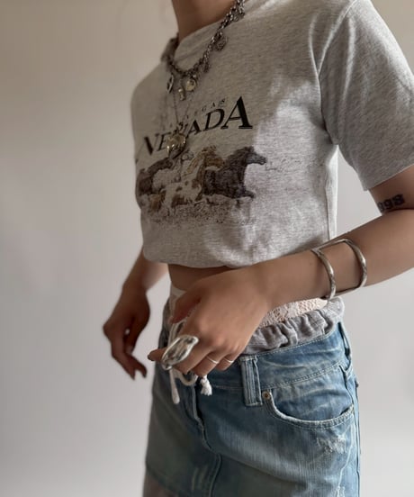【USED】 Made in USA 90's Anvil Horse T-Shirt  / 250705-006
