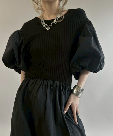 【USED】 Paff Sleeve Long One-Piece / 260411-028