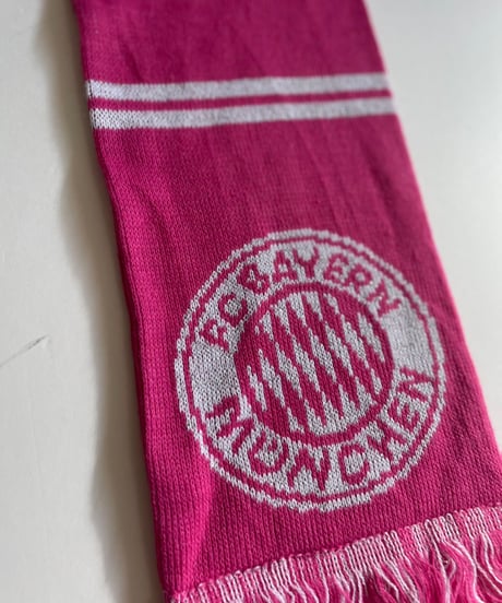 【USED】 Knit Soccer Muffler Pink / 230206-019