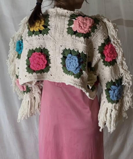 【RE;CIRCLE】 Short Sleeve Granny Knit Top① /210404-001