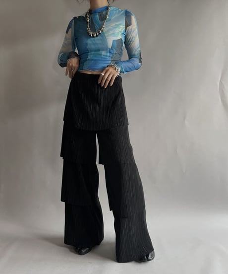 【USED】  Poly Long Sleeved Top / 220924-020