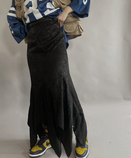 【USED】 Poly Skirt Black / 230311-006