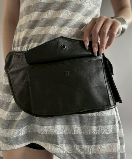 【RE;CIRCLE】 RE Leather Waist Belt Bag / 260507-002