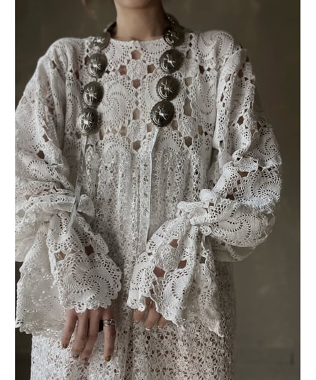 【RE;CIRCLE】 RE Crochet L/S One-piece⑤/20220317-025
