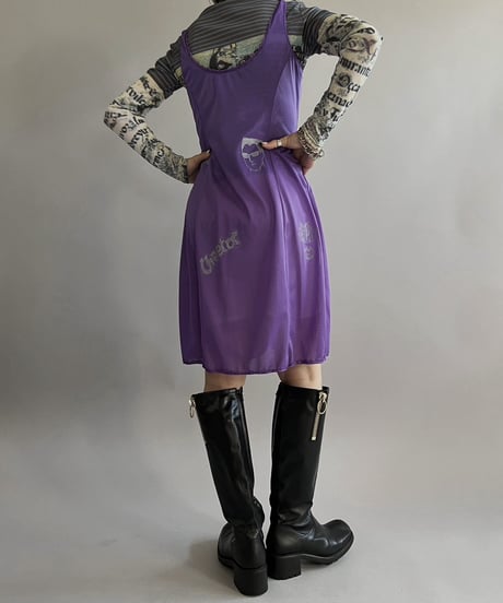 【Mashup Products】 Silk Screen Sheer One-Piece /  240217-001