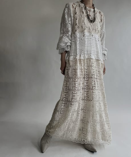 【RE;CIRCLE】 RE Crochet Lace One-piece / 220526-016