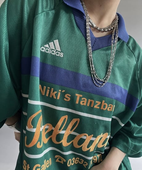【USED 】adidas Niki's Tanzbar  Soccer Shirt /240706-028