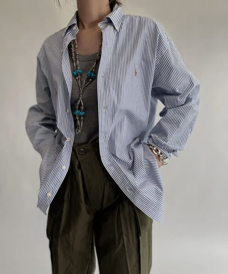【USED】 Polo Ralph Lauren Striped Shirt / 220820-008