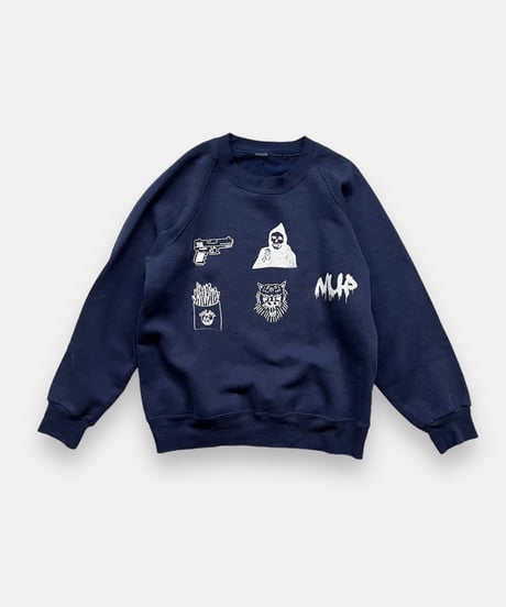 【Mashup Products】 Silk Screen L/S Sweat top /  240217-007