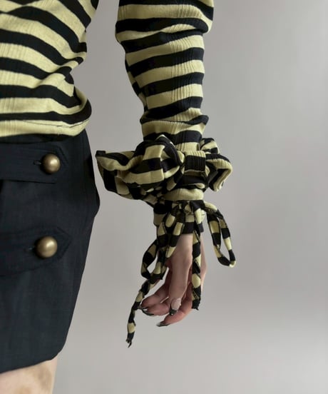【RE;CIRCLE】 RE Border Scrunchie /  260402-005