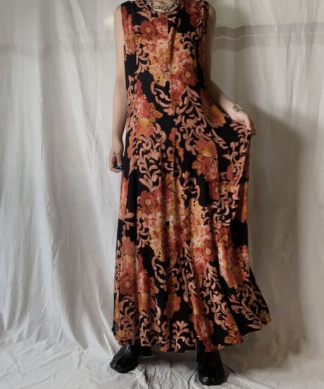 【USED】 Flower Patterned N/S One-piece/210714-036