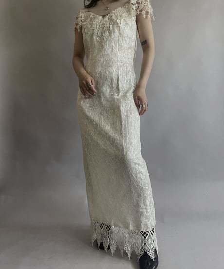 【USED】 Flower Pattern Poly One-piece / 2300513-025