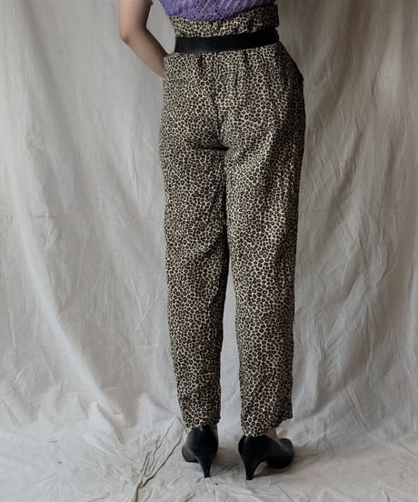 【USED】 Leopard Patterned Easy Pants/210421-038