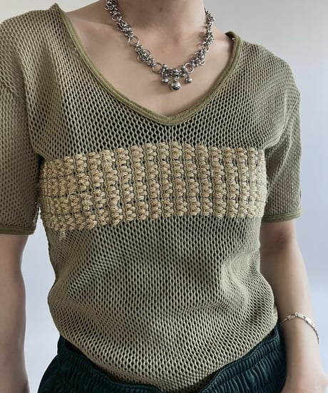 【USED】 Bobbi's S/S Mesh Top / 250517-022