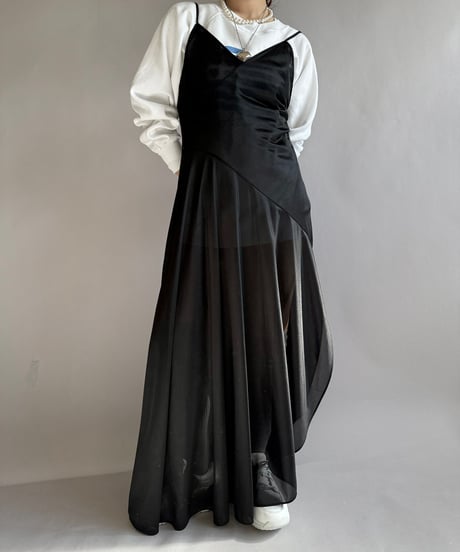 【USED】 Sheer Camisole Long One-Piece  /241223-010