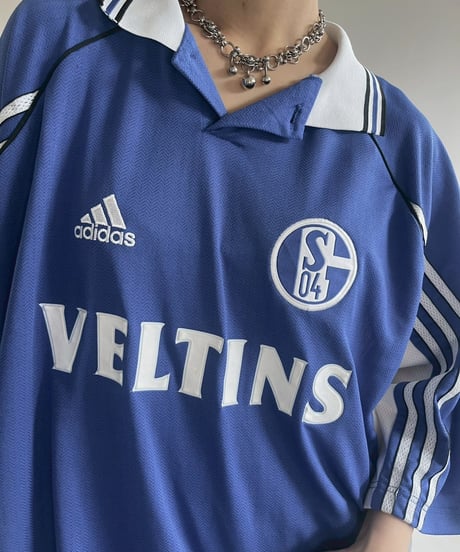【USED】 adidas 98~99's Schalke 04 Soccer Shirt/ 250607-023