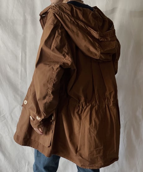 【USED】 Dyed Brown Swedish Snow Hoodie /210310-014
