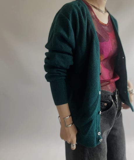 【USED】IZOD Acrylic Cardigan/ 230909-020