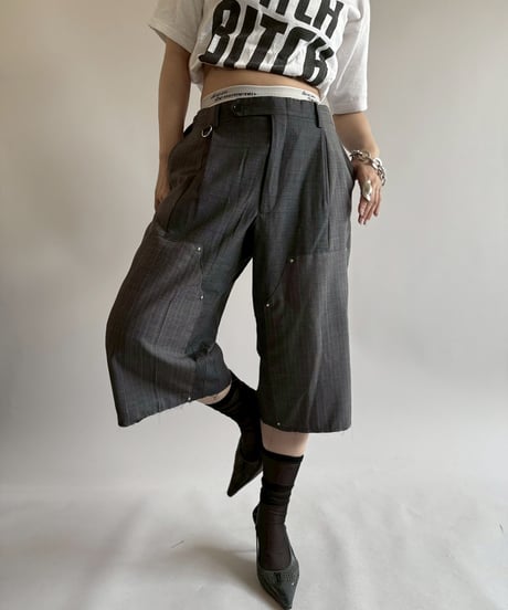【RE;CIRCLE】 Re Suit Double Knee Shorts / 250612-007
