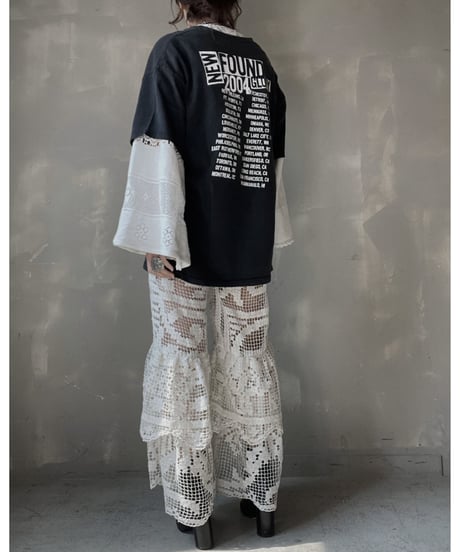 【RE;CIRCLE】 RE Crochet Tiered Pants⑤/20220317-014