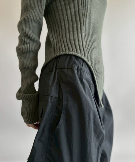【RE;CIRCLE】 RE Rib Knit Leotard Top / 260416-015