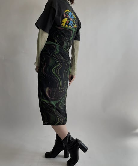 【USED】 Mesh Patterned One-piece / 220409-016