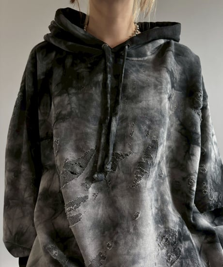 【USED】 Damage Hoodie /251101-004