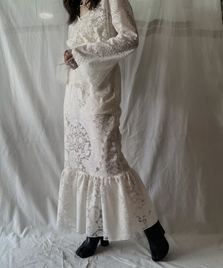 【RE;CIRCLE】 RE Lace Flare One-piece/210611-031