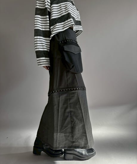 【RE;CIRCLE】 RE Suit Asymmetry Long Skirt / 260129-010