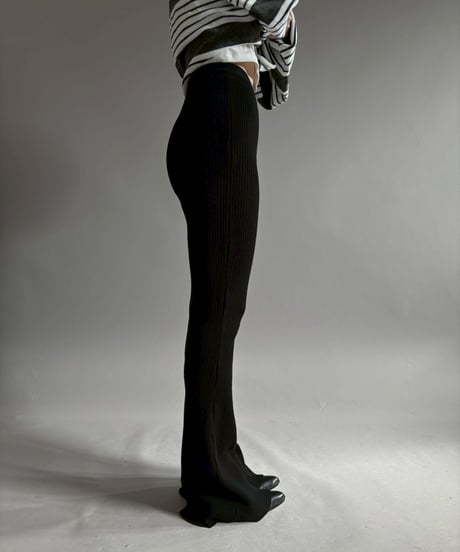 【USED】 Courreges Rib Knit Pants / 260124-007