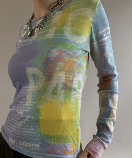 【USED】 cop. copine Design Sheer Top / 260502-021