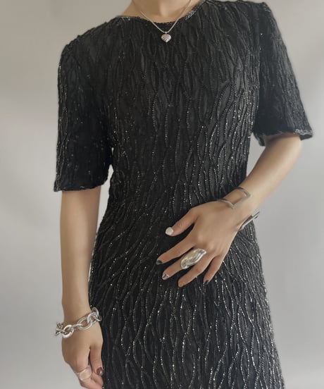【USED】 Silk Spangle One-Piece/ 230722-019