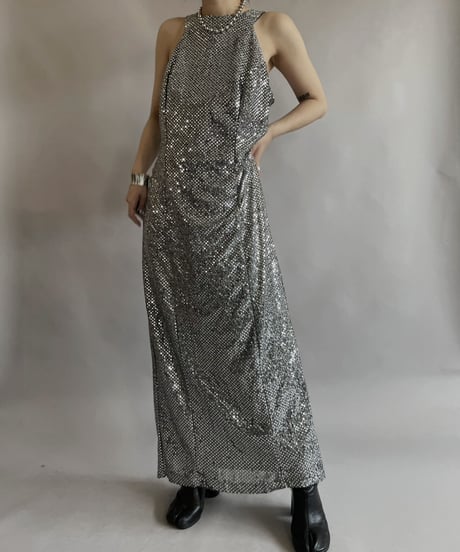 【USED】Sleeveles Spangle  One Piece/ 230603-026