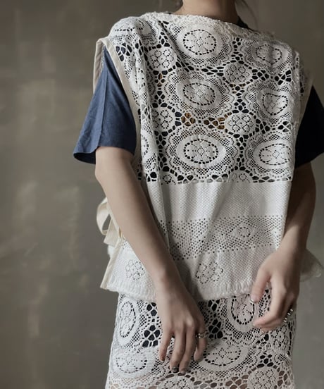 【RE;CIRCLE】 RE Crochet Vest②/20220317-016