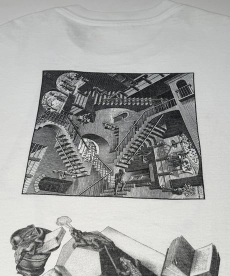 【USED】 Made in USA 90's SOFTEE M.C. ESCHER T-Shirt /250621-029