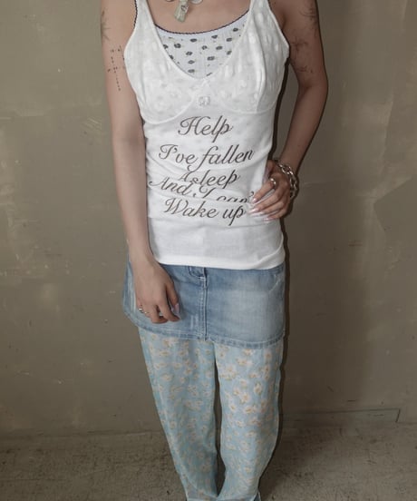 【RE;CIRCLE】 Re Embroidered Camisole Top  /  250724-020