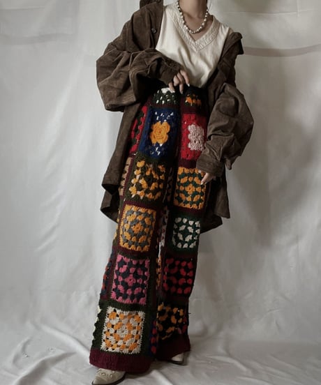 【RE;CIRCLE】 RE Granny Knit Pants/210917-002