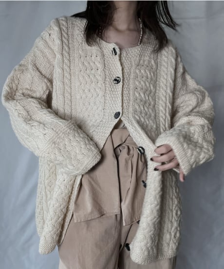 【USED】　Cable Knit Cardigan②/ 220120-048