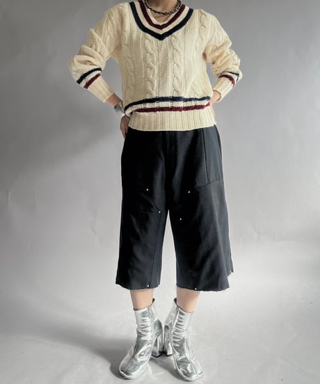 【RE;CIRCLE】 Re Suit Double Knee Shorts/ 241130-026