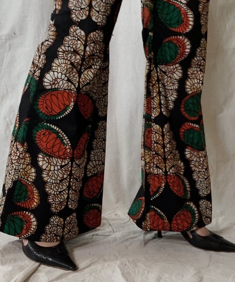 【RE;CIRCLE】 RE African Batik Flare Pants④/210428-015