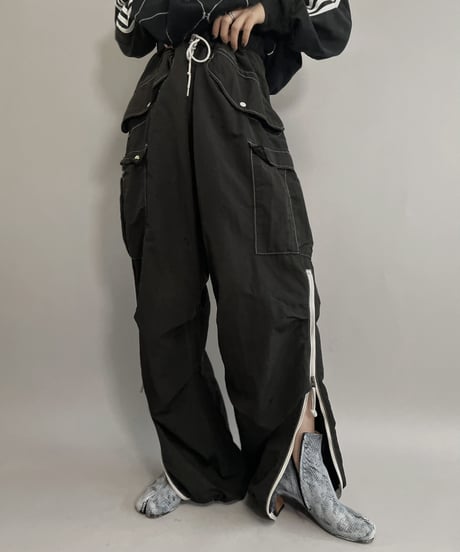 【USED】 Army Snow Pants Dyed Black / 221022-011
