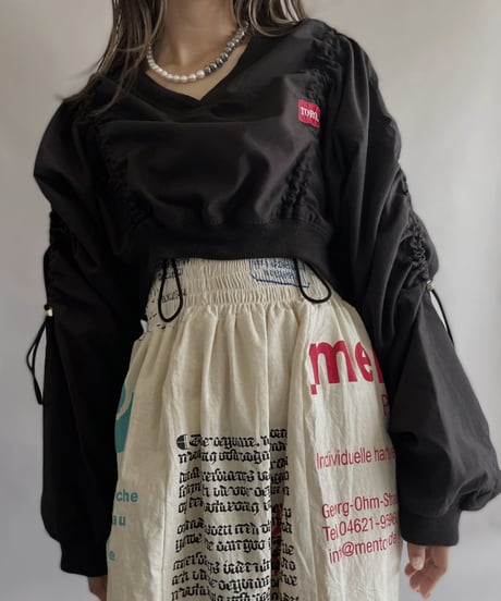 【RE;CIRCLE】 RE Nylon Drawcord Pullover Black / 230406-016