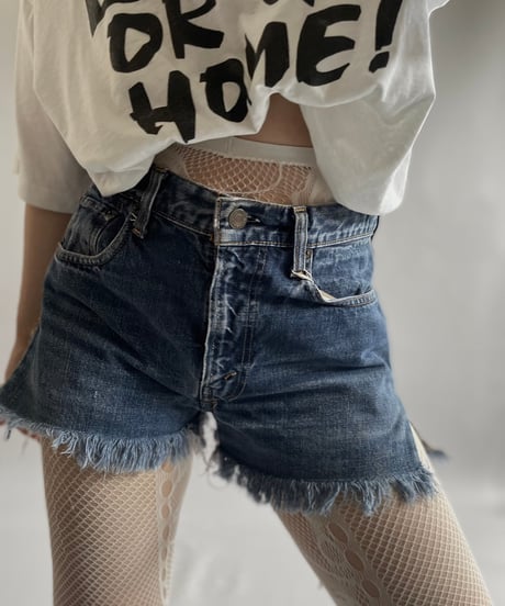 【USED】50~60's Levi's Cut Off Denim Shorts /240718-004