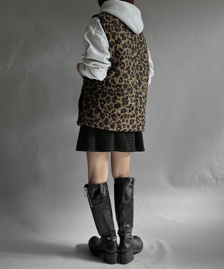 【USED】  GAP Leopard Patterned Vest /241214-020