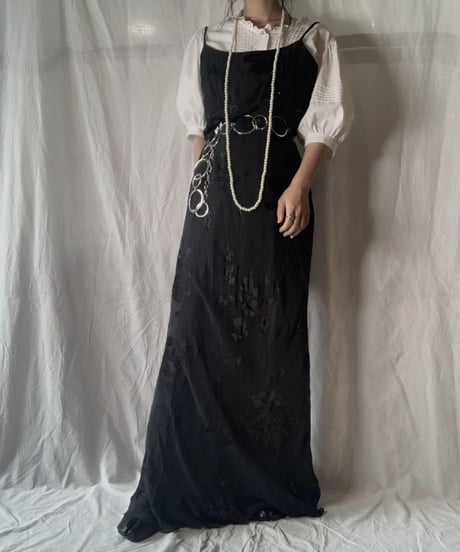 【USED】 Flower Patterned Camisole One-Piece/210714-026