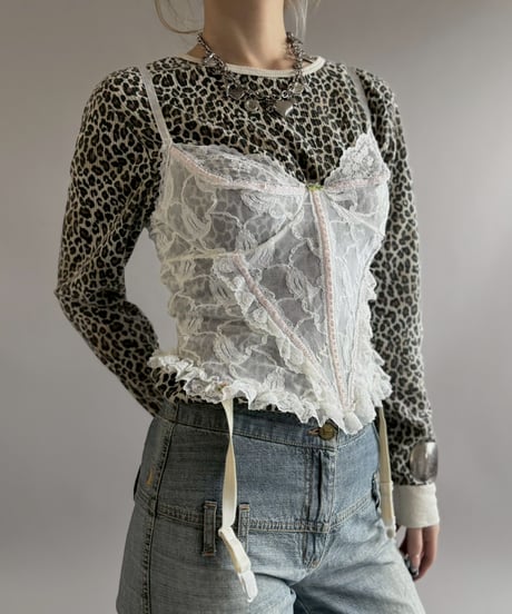 【USED】 Lace Corset Camisole / 260509-012